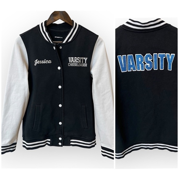 Sport-Tek Jackets & Blazers - Sport-Tek Varsity Cheerleading jacket, cotton blend, snap closure, sz S